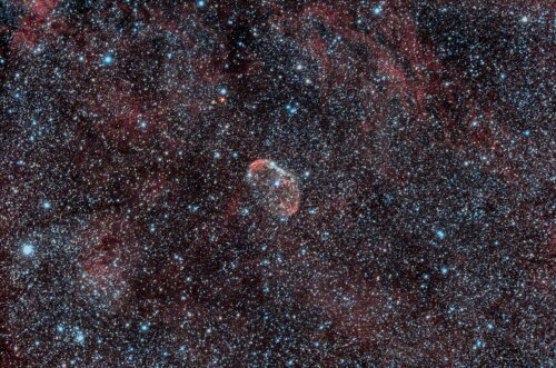 NGC 6888, Crescent Nebula in a sea of stars!