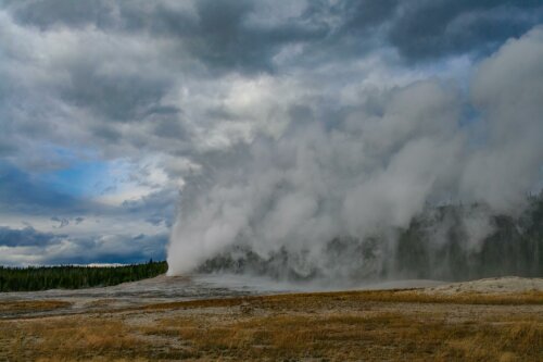 Old Faithful Geyser.